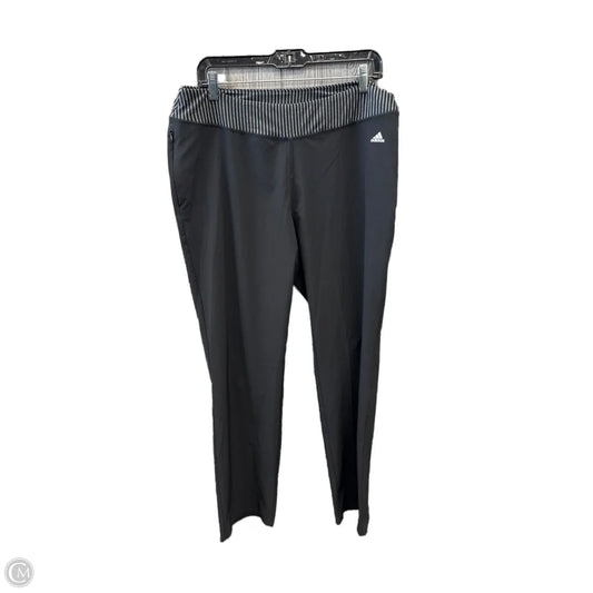 Athletic Leggings By Adidas In Black, Size: L
