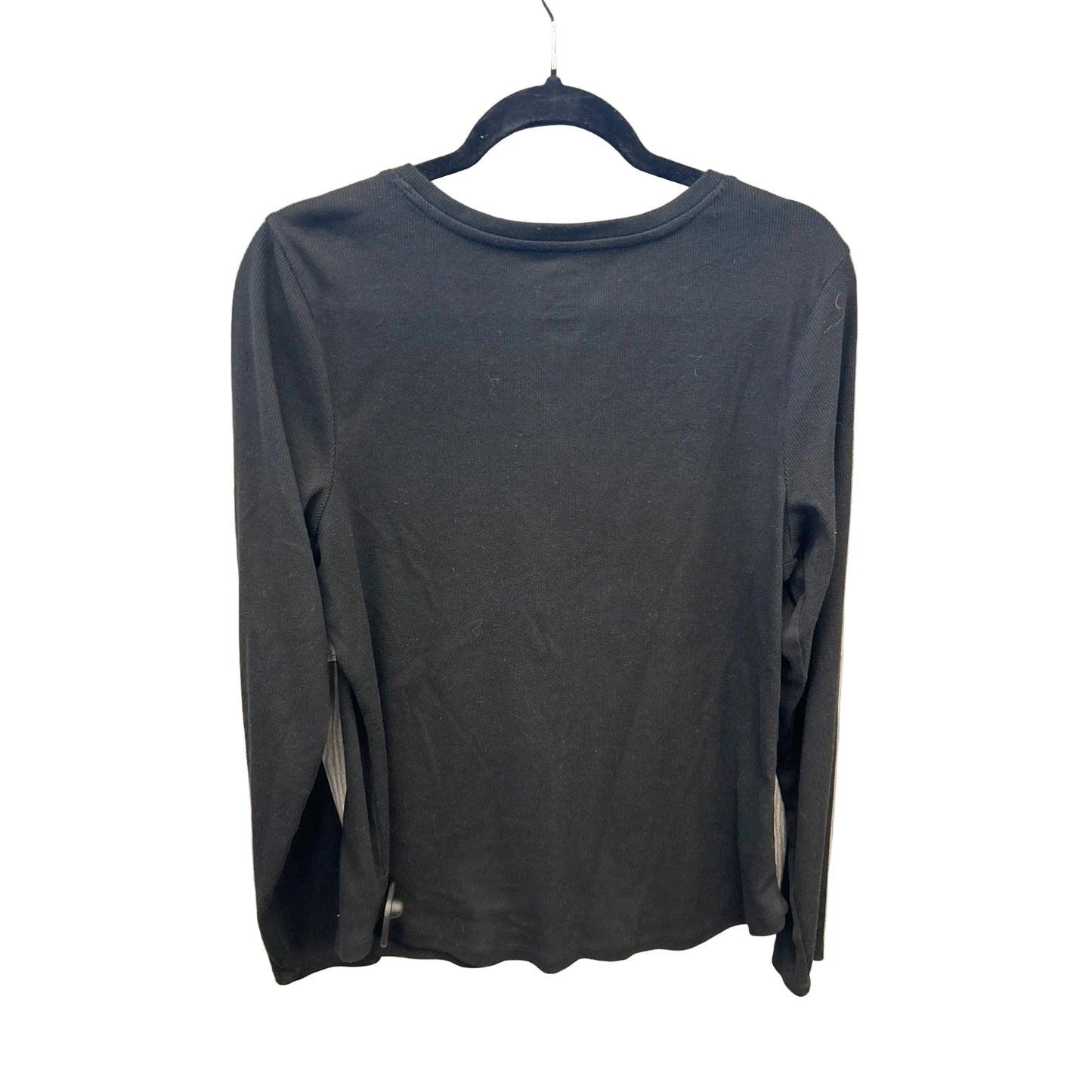 Top Long Sleeve By Sonoma In Black, Size: Xl