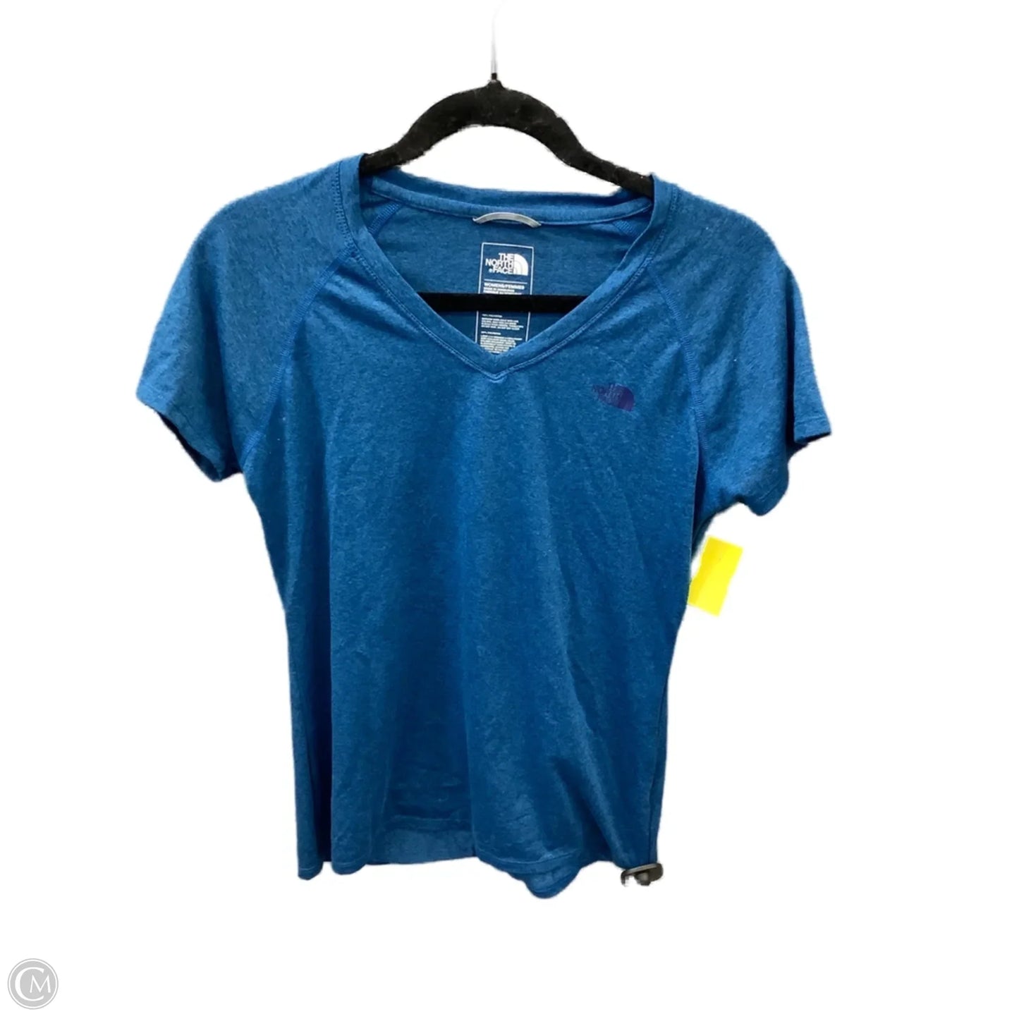 Athletic Top Short Sleeve By The North Face In Blue, Size: M