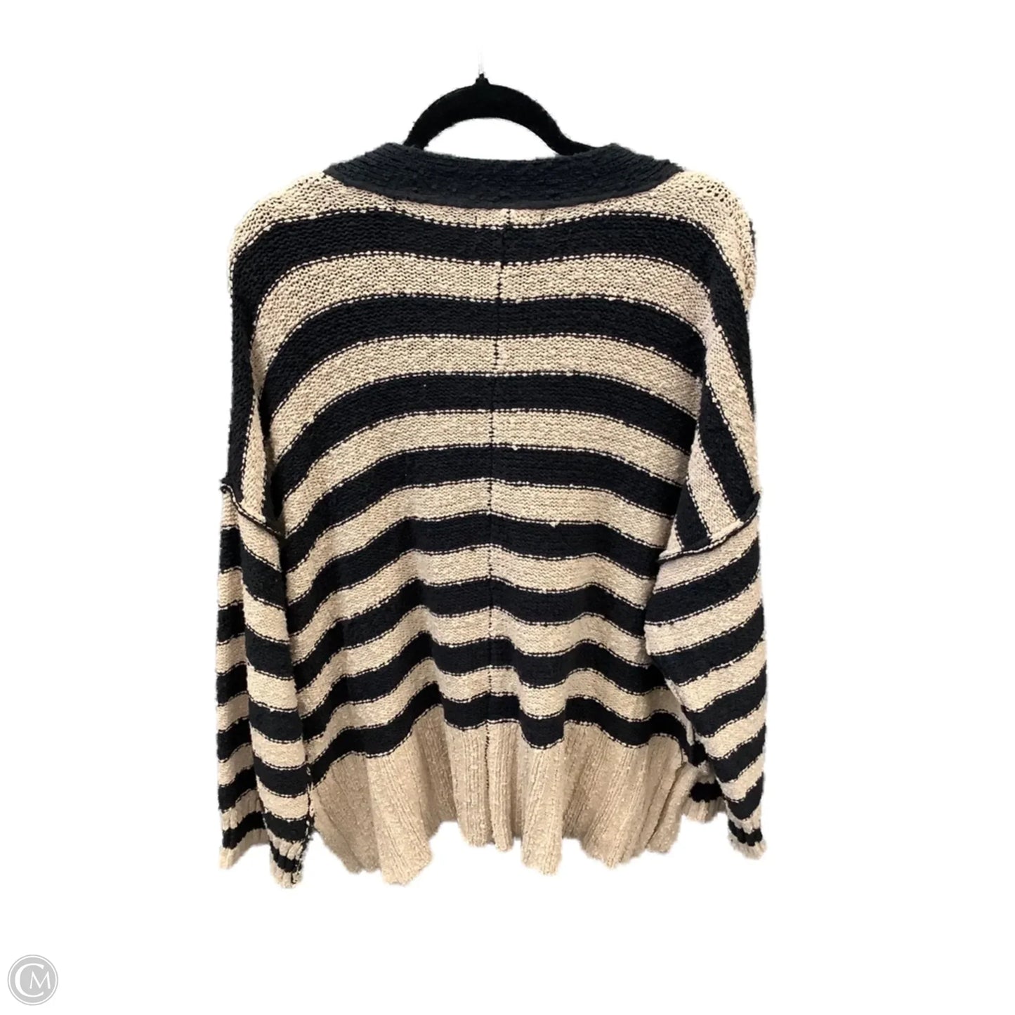 Sweater Cardigan By By Together In Striped Pattern, Size: M
