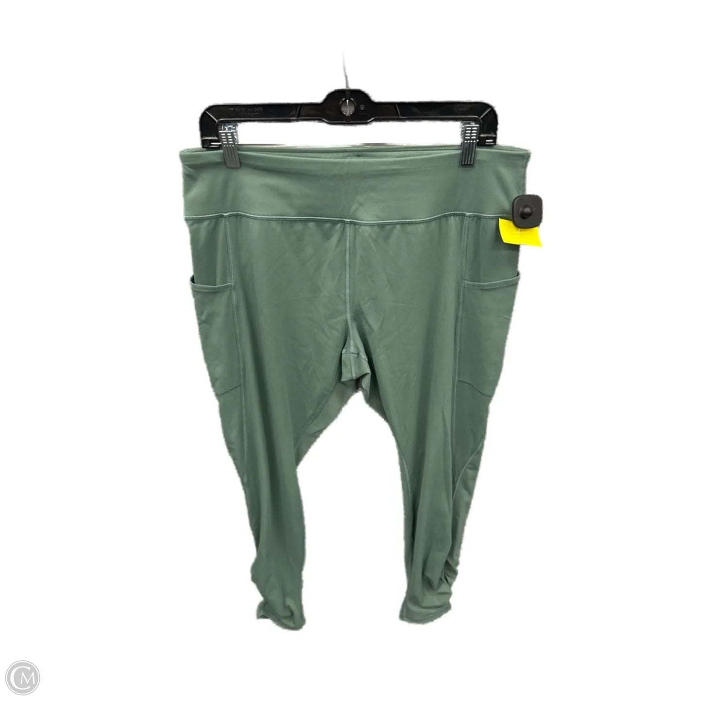 Athletic Leggings By Duluth Trading In Green, Size: L