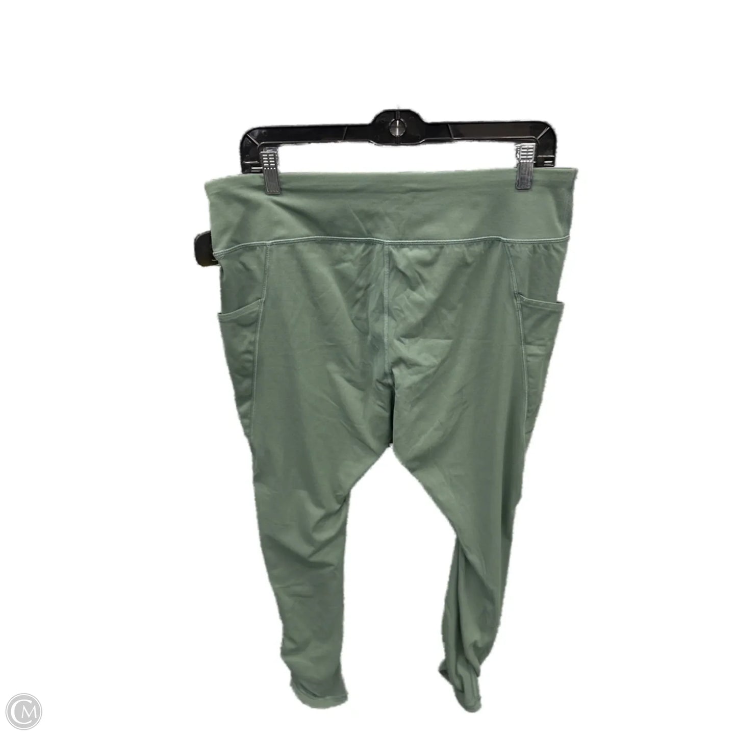 Athletic Leggings By Duluth Trading In Green, Size: L