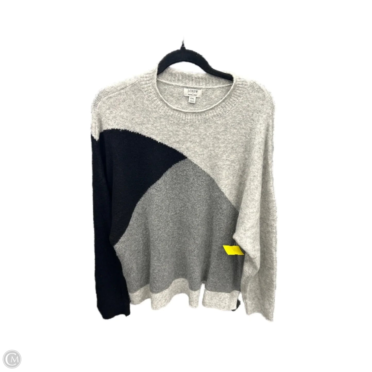 Sweater By J. Crew In Black & Grey, Size: Xxl