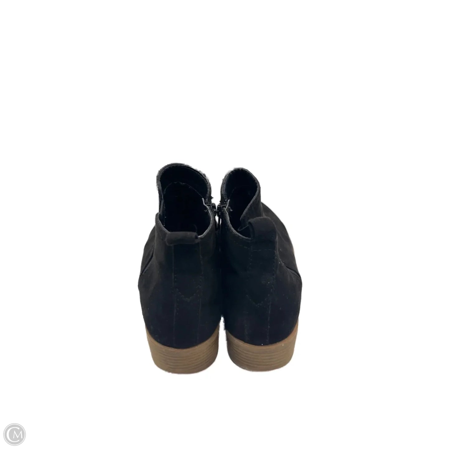Boots Ankle Flats By Time And Tru In Black, Size: 9