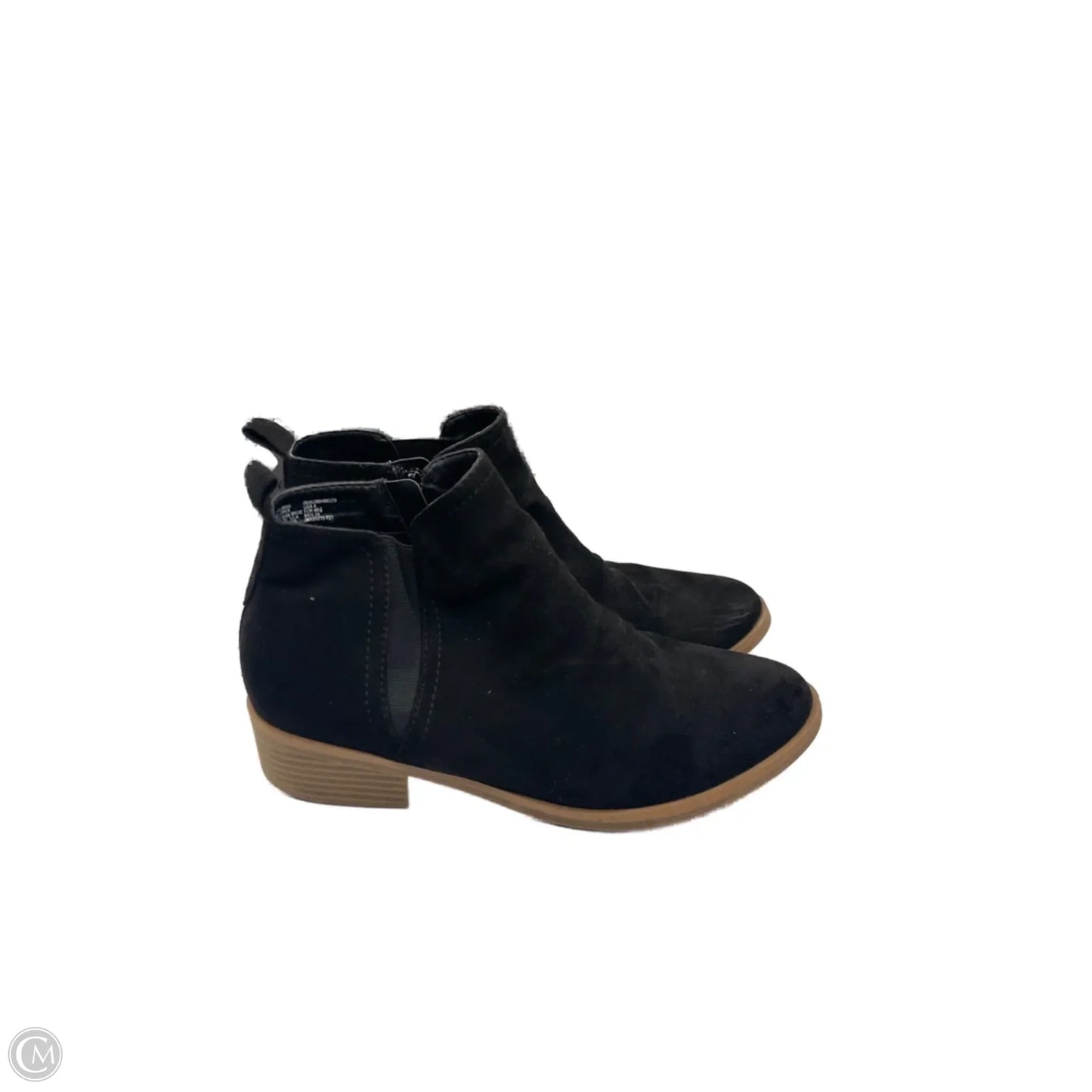 Boots Ankle Flats By Time And Tru In Black, Size: 9