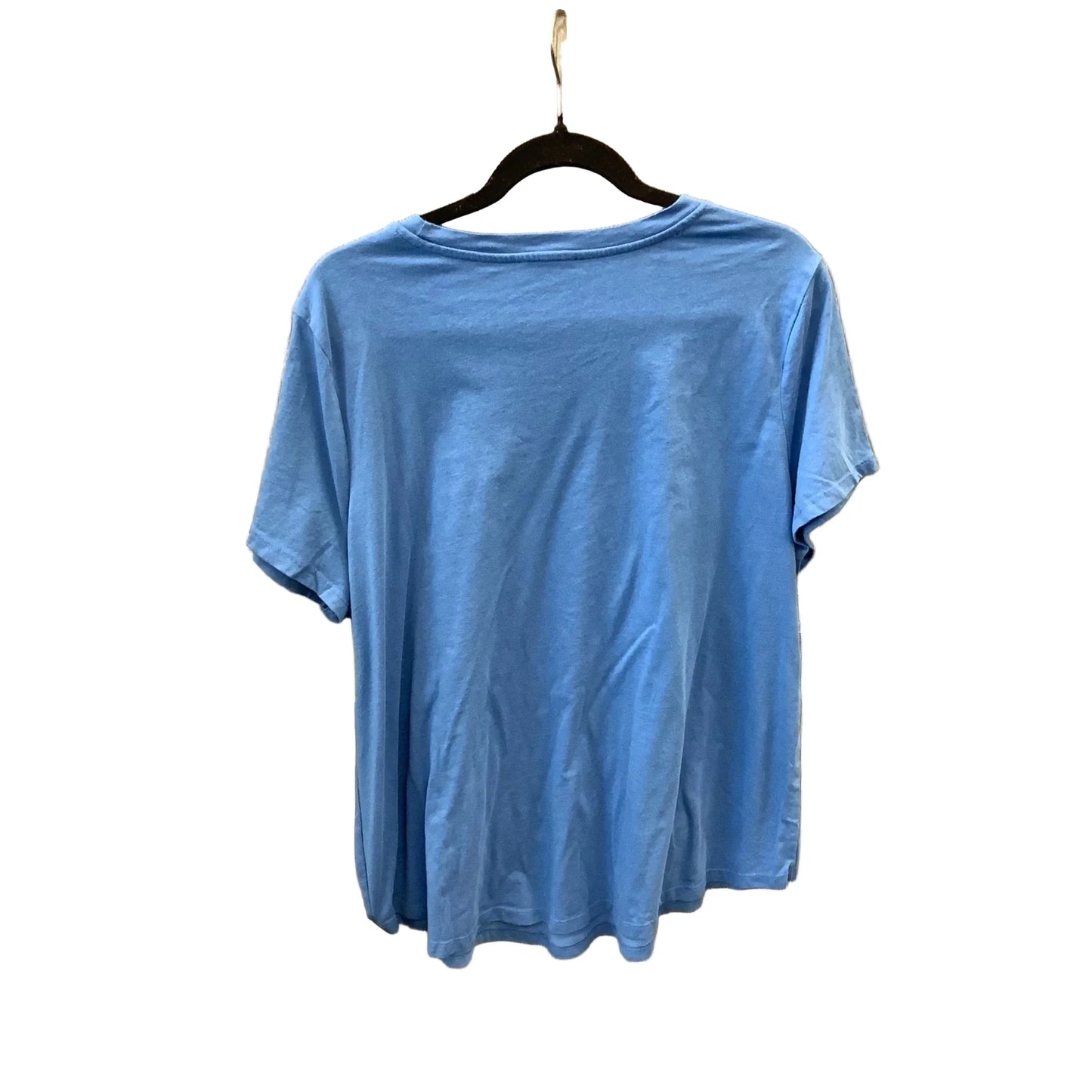 Top Short Sleeve By Maurices In Blue, Size: 1x