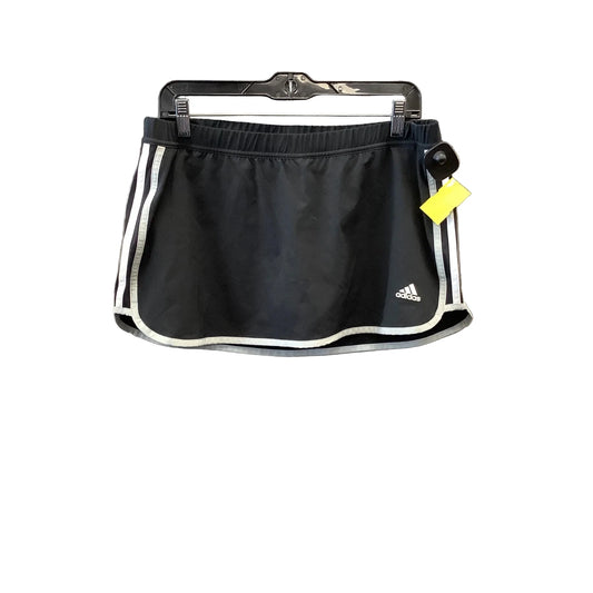 Athletic Skort By Adidas In Black, Size: M