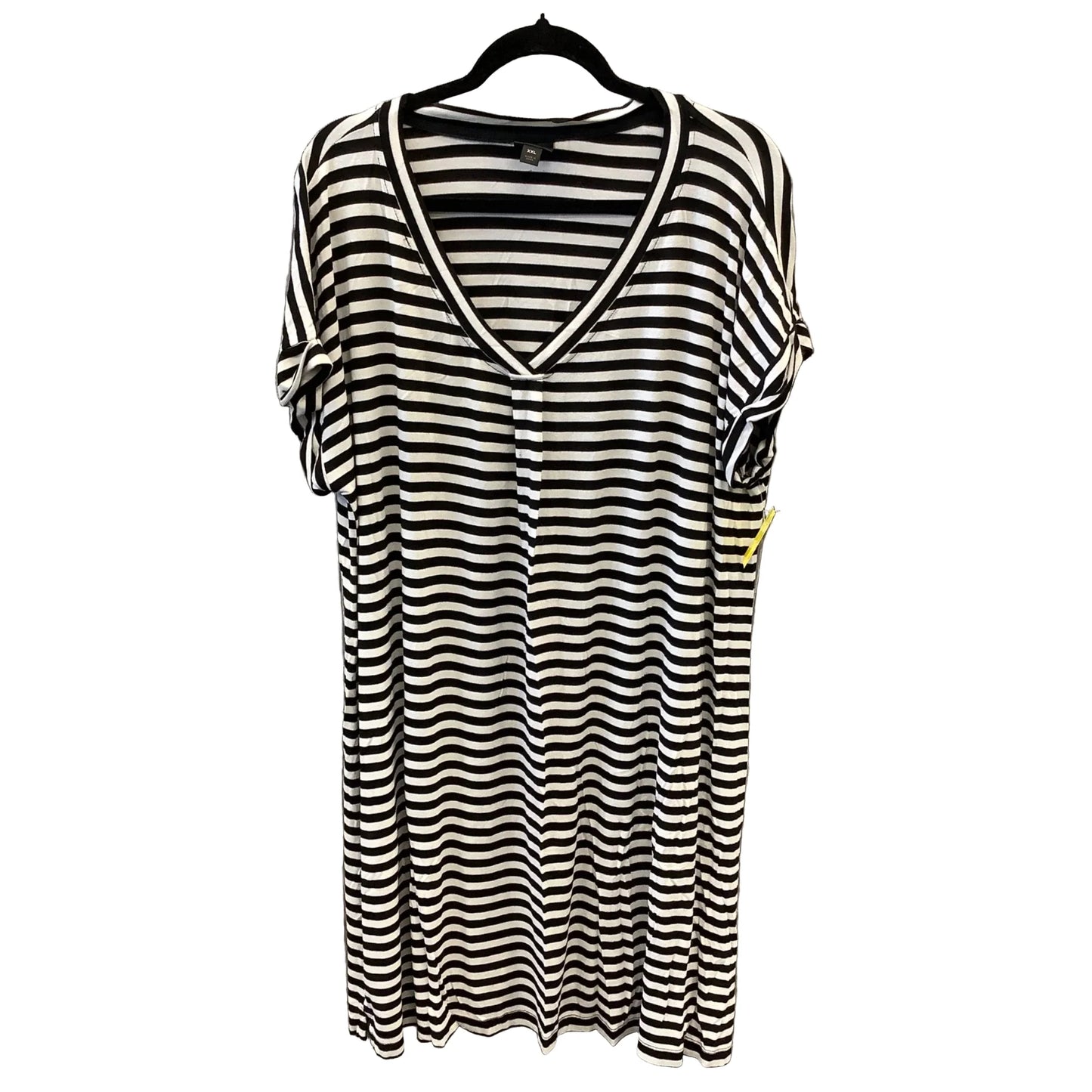 Dress Casual Midi By Worthington In Striped Pattern, Size: Xxl