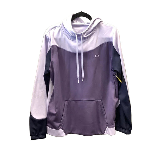 Athletic Sweatshirt Hoodie By Under Armour In Purple, Size: L