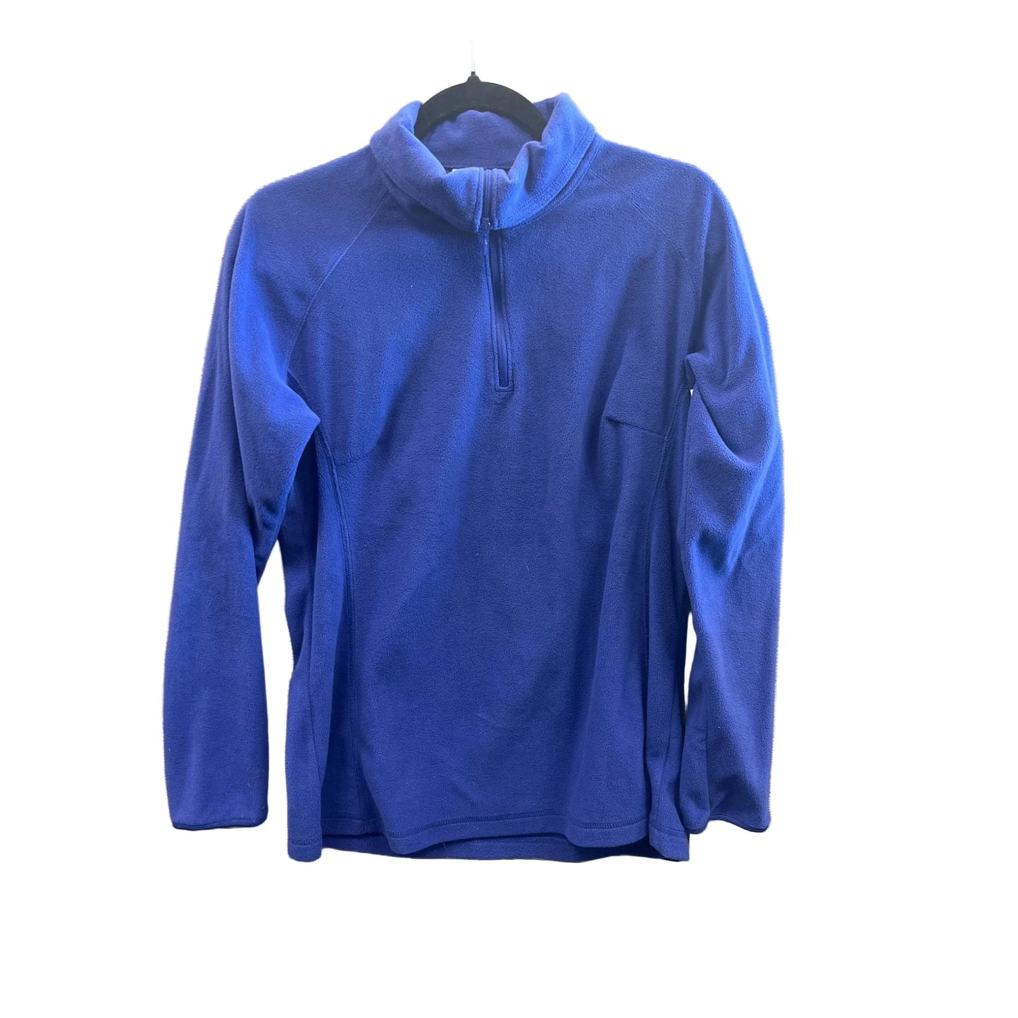 Athletic Top Long Sleeve Collar By Columbia In Blue, Size: L