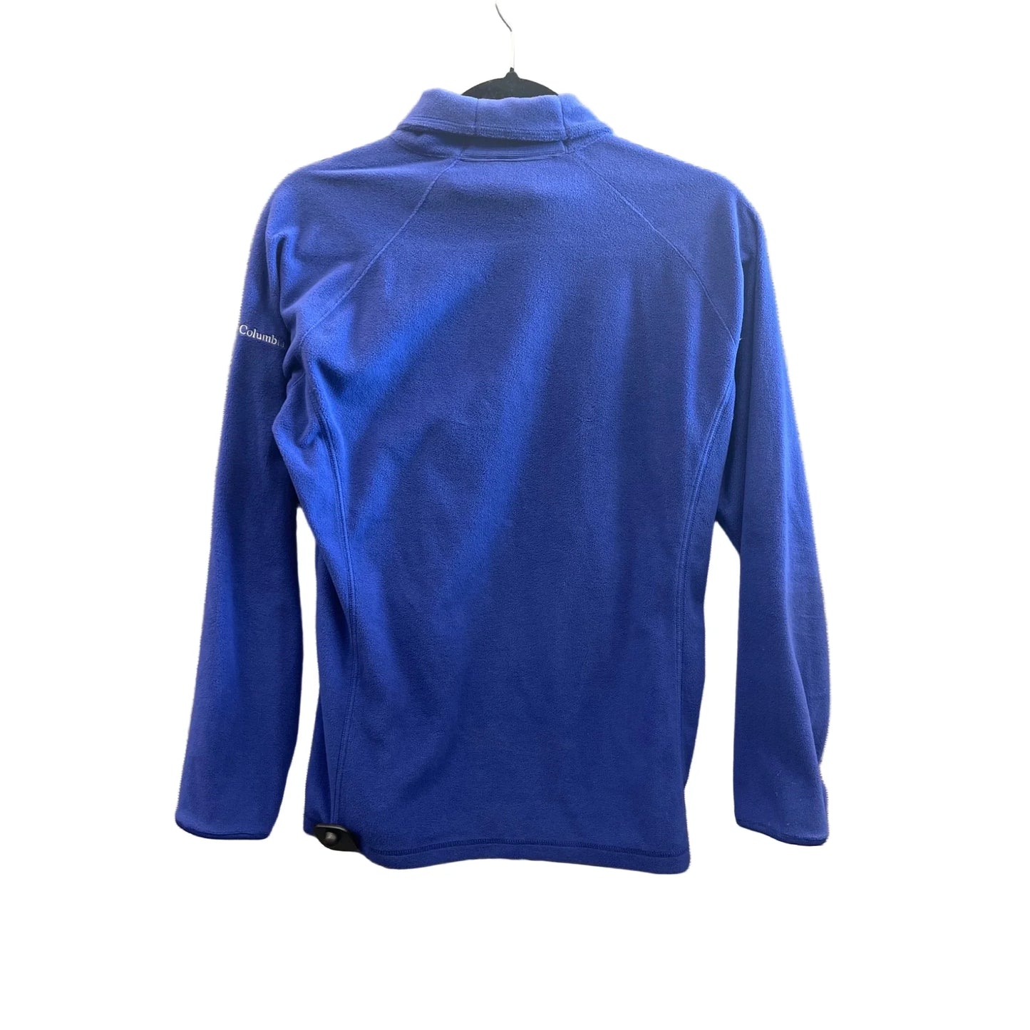 Athletic Top Long Sleeve Collar By Columbia In Blue, Size: L