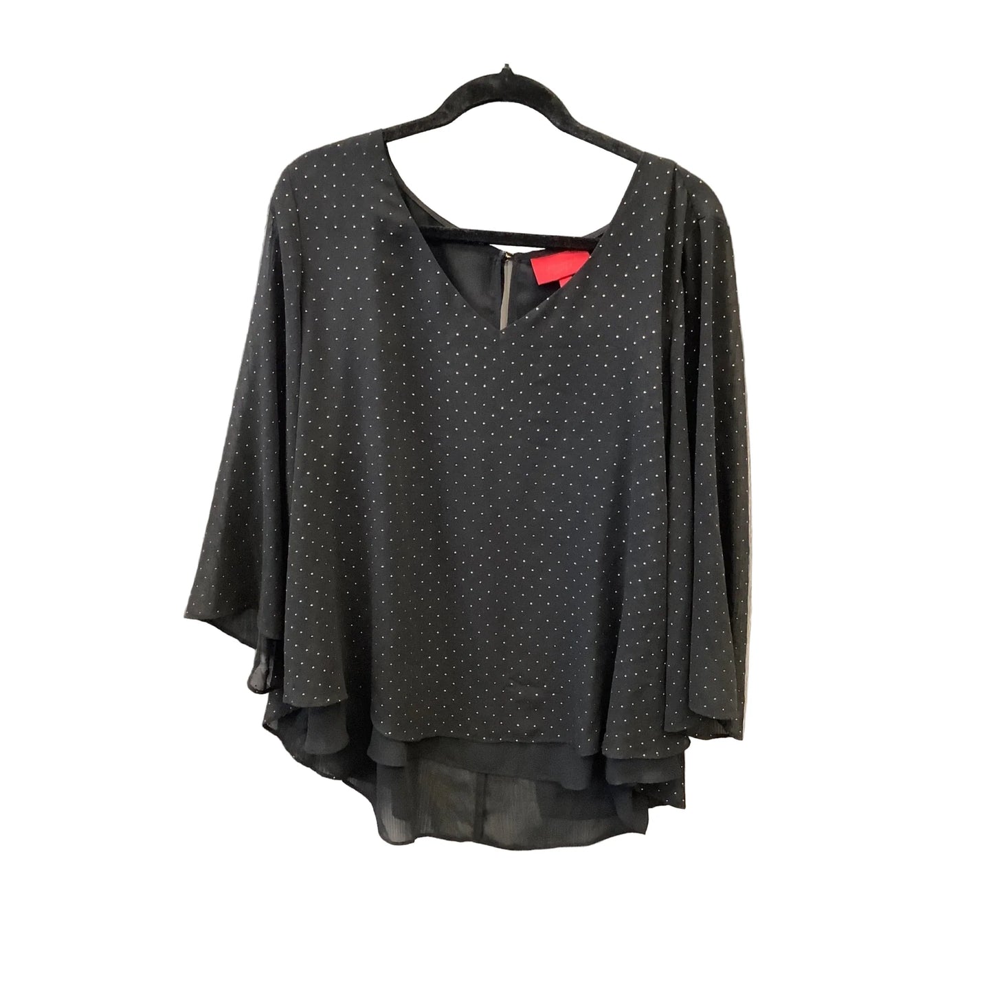 Top Long Sleeve By Jennifer Lopez In Black, Size: Xl