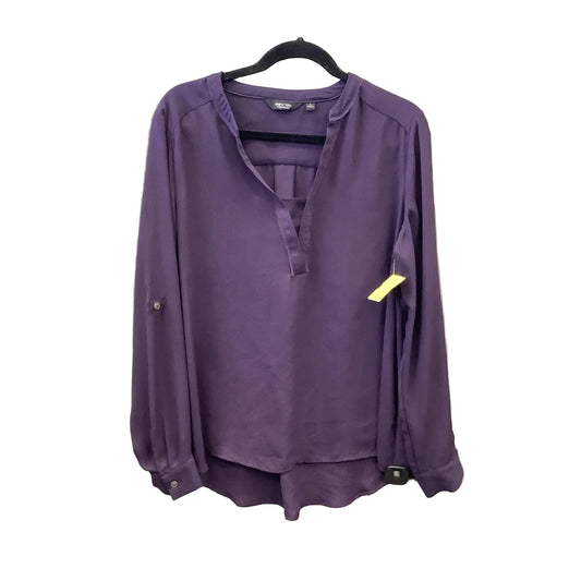 Top Long Sleeve By Simply Vera In Purple, Size: L