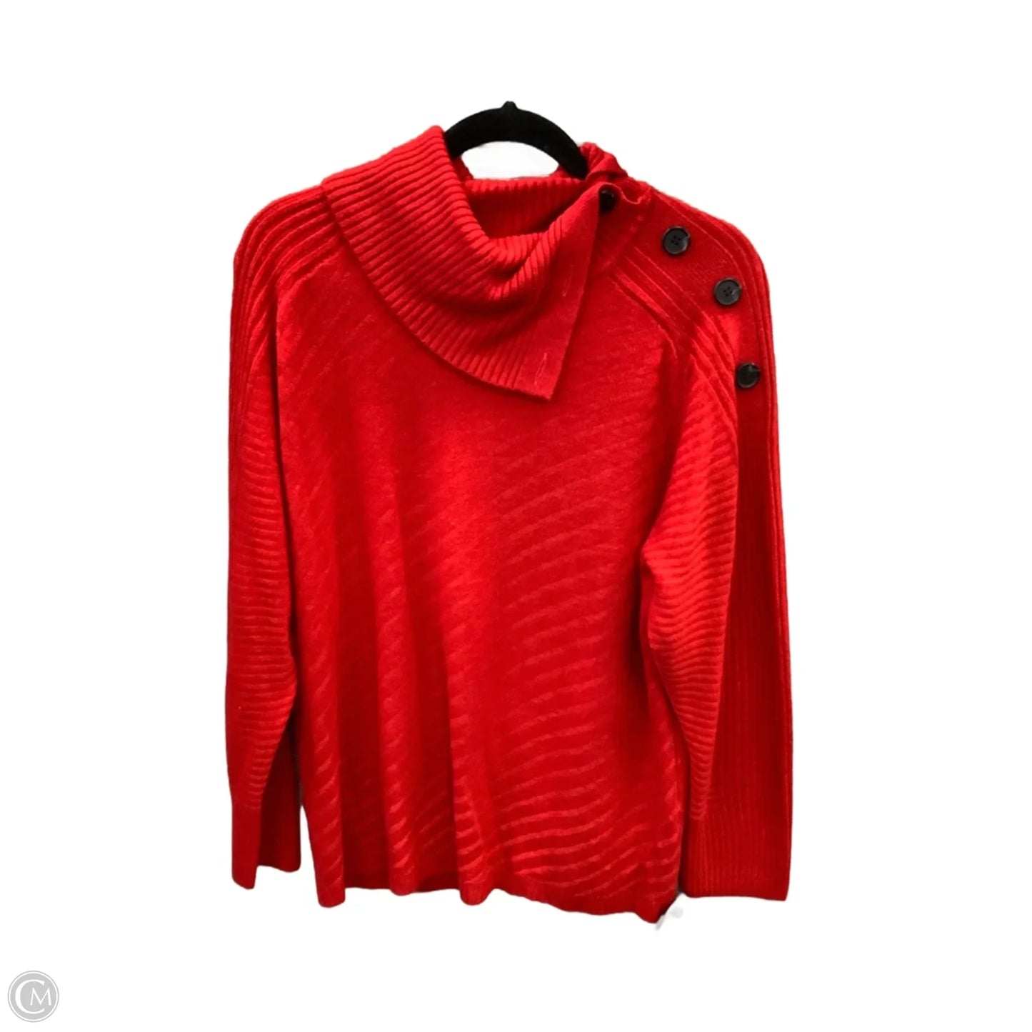 Sweater By Liz Claiborne In Red, Size: Xl