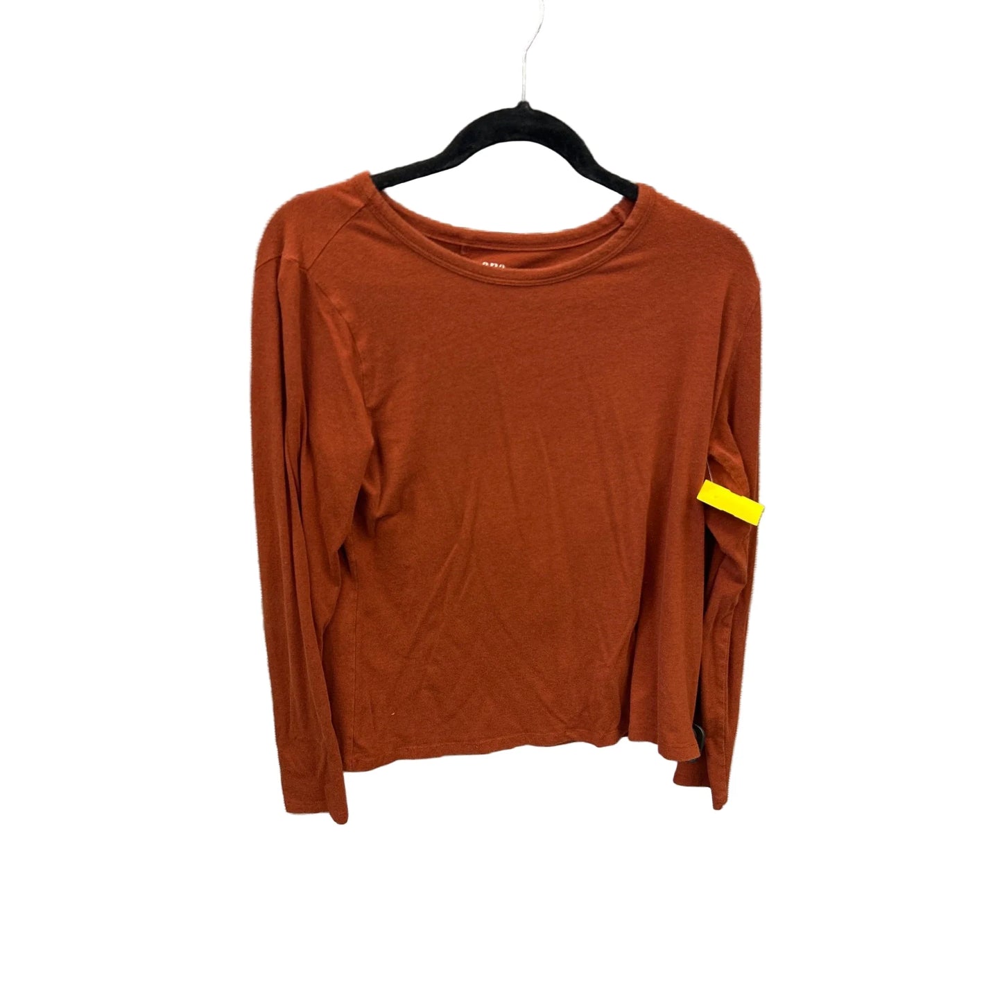 Top Long Sleeve Basic By Ana In Brown, Size: L