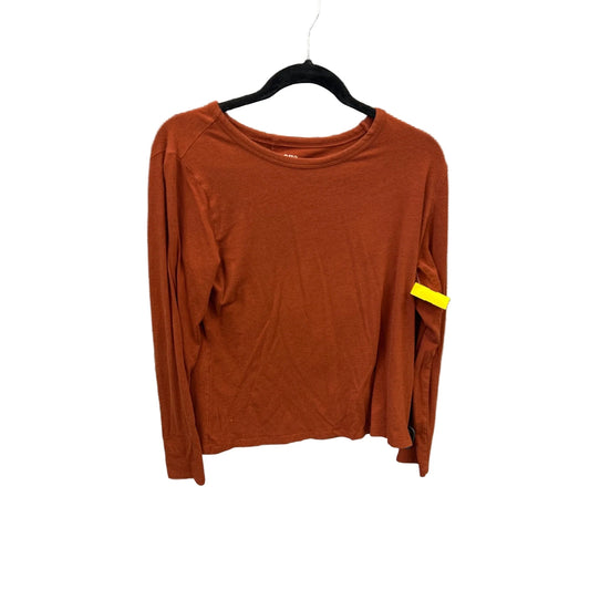 Top Long Sleeve Basic By Ana In Brown, Size: L