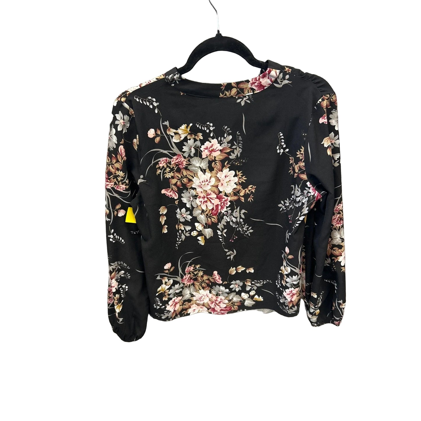 Blouse Long Sleeve By Shein In Black, Size: M