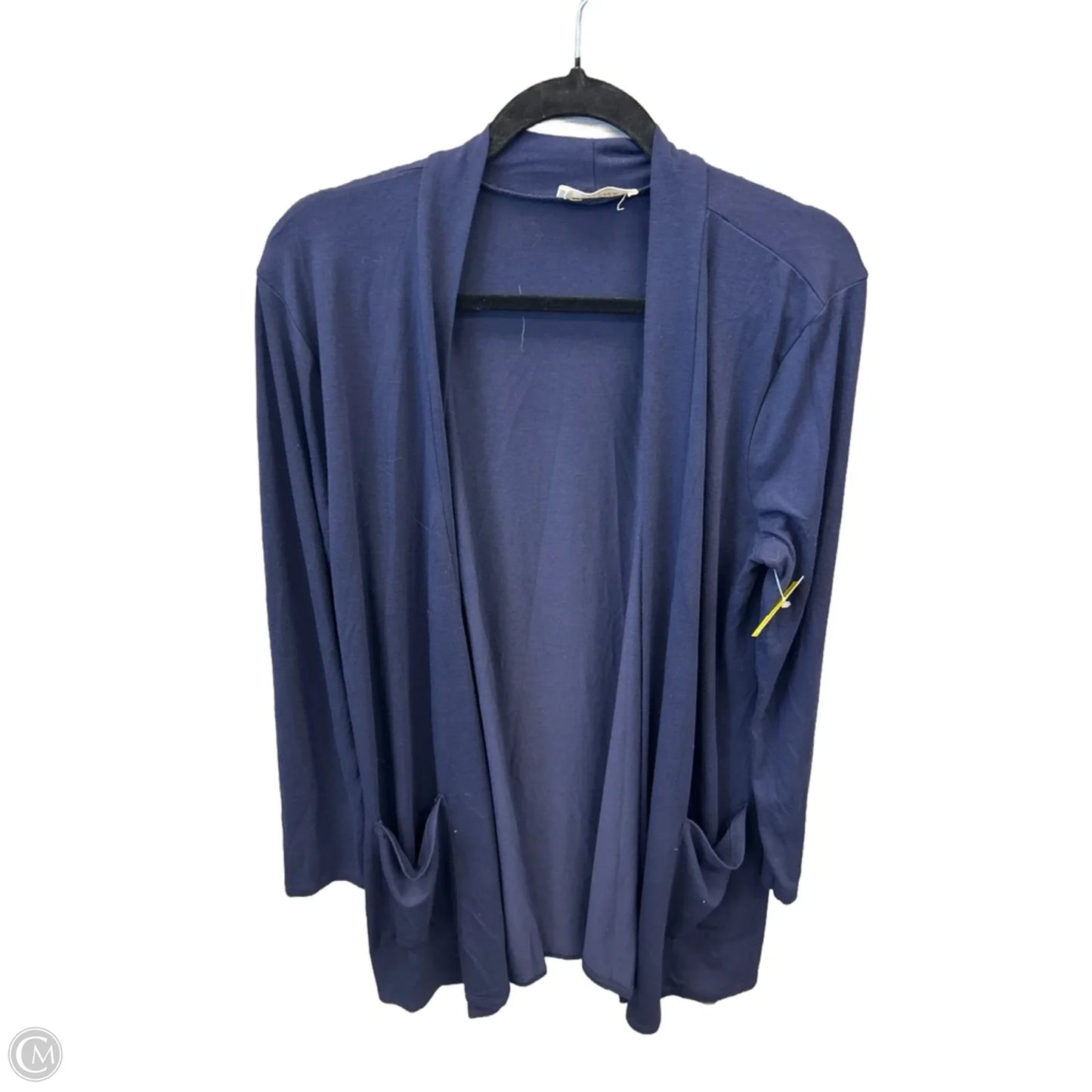 Cardigan By Zenana In Blue, Size: 1x