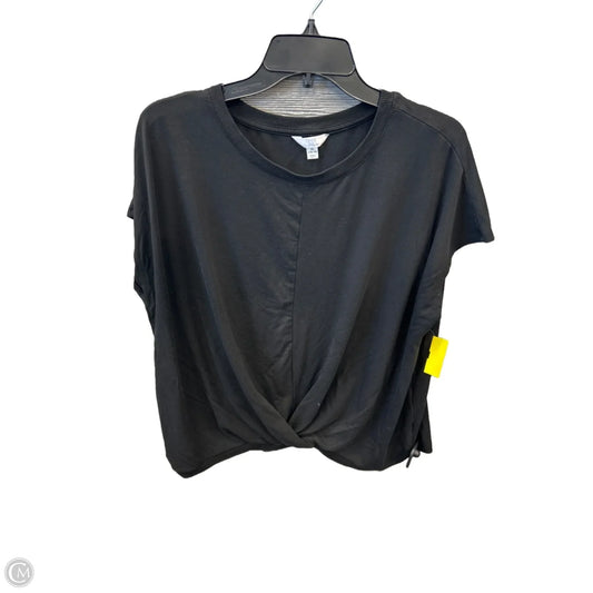 Top Short Sleeve By Time And Tru In Black, Size: Xl