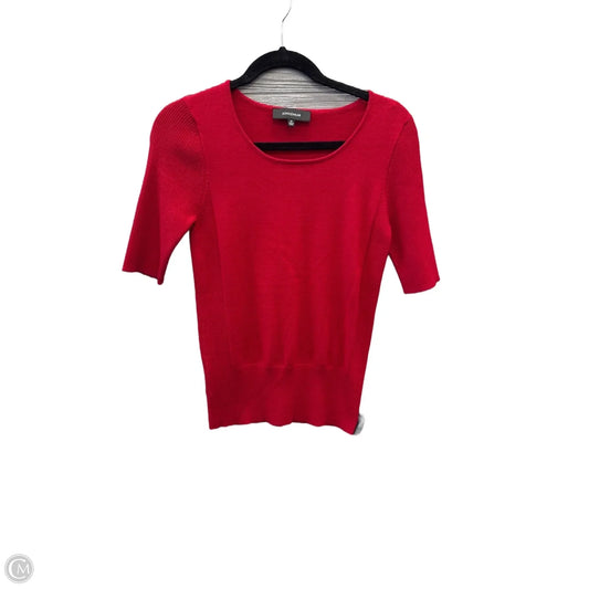 Top Short Sleeve By Jones Wear In Red, Size: M