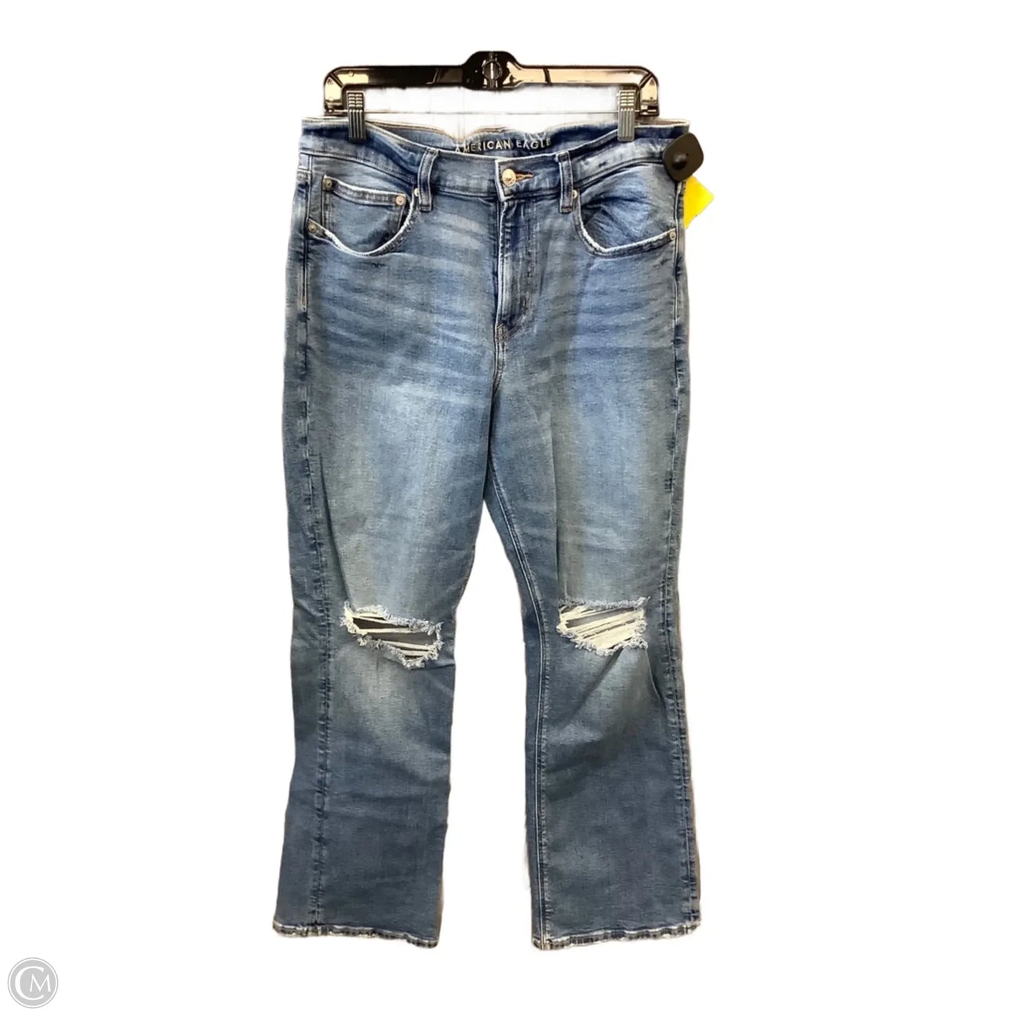 Jeans Boot Cut By American Eagle In Blue Denim, Size: 12