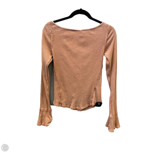 Top Long Sleeve By We The Free In Brown, Size: M
