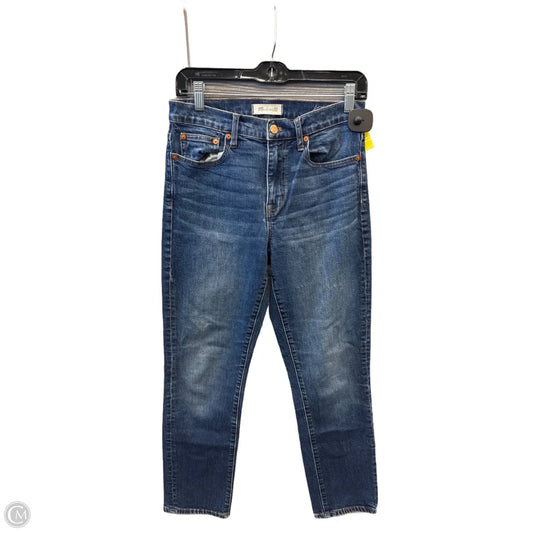 Jeans Straight By Madewell In Blue Denim, Size: 4
