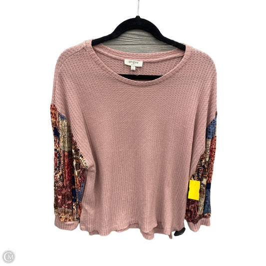 Top Long Sleeve By Umgee In Pink, Size: S