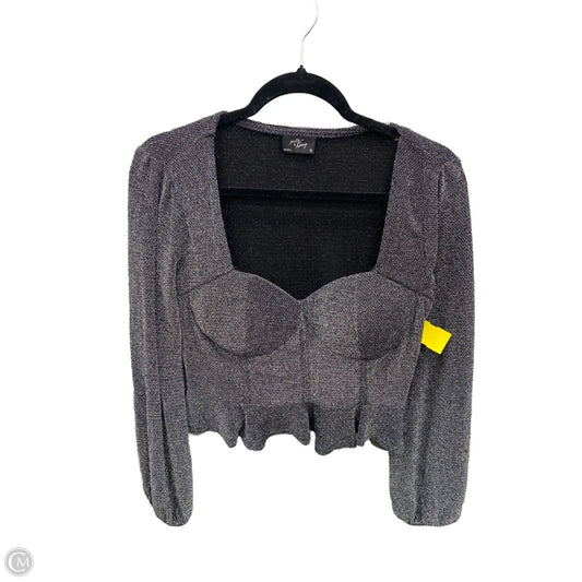 Top Long Sleeve By Milk & Honey In Black, Size: Xl