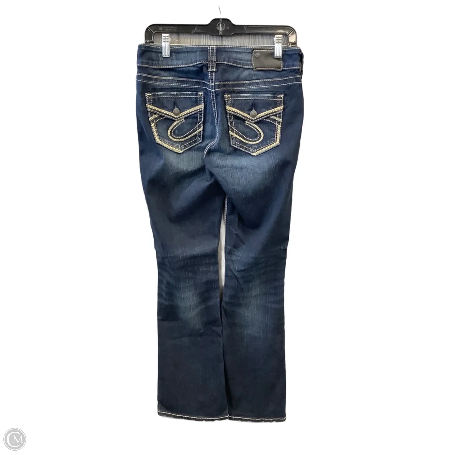 Jeans Straight By Silver In Blue Denim, Size: 8