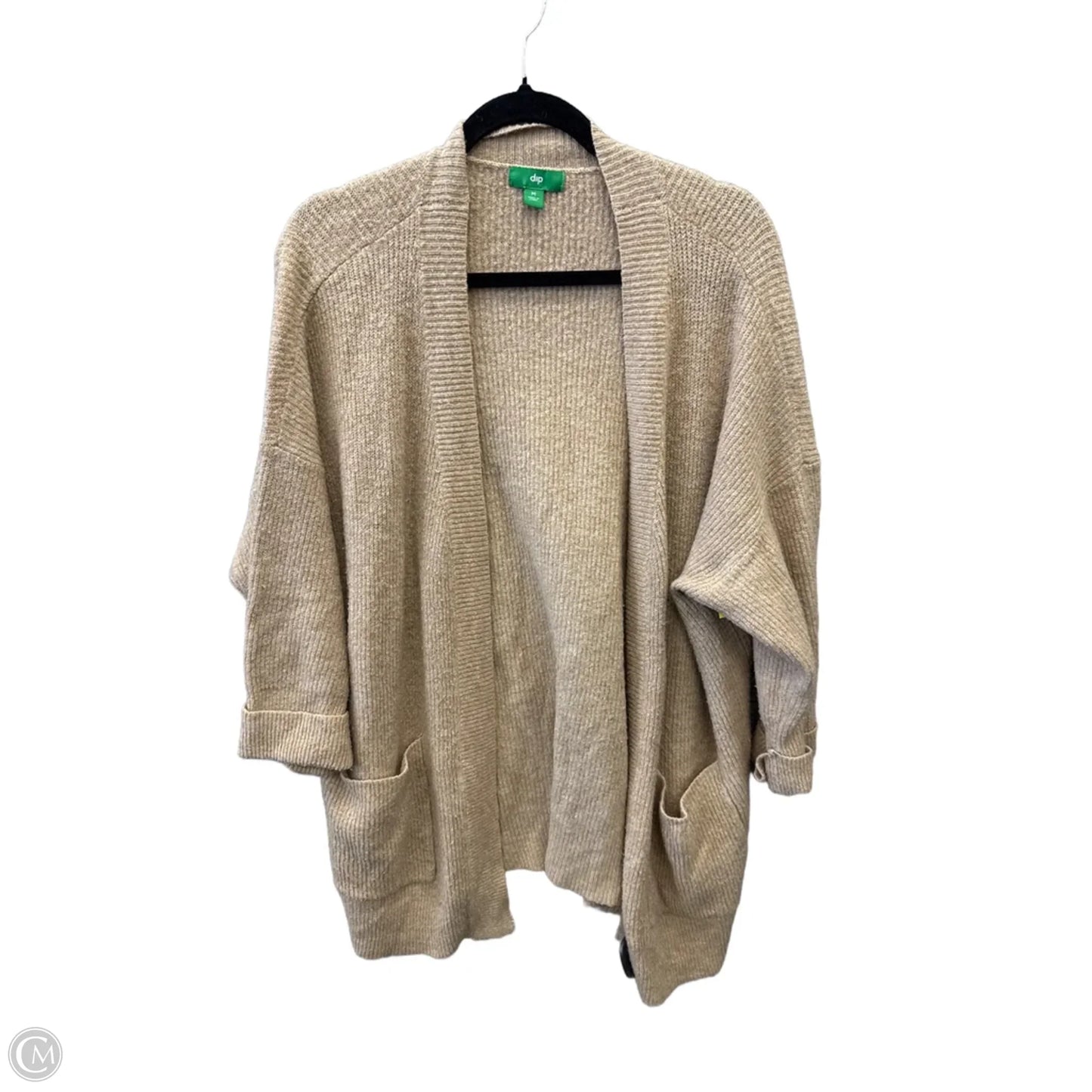 Sweater Cardigan By Dip In Tan, Size: M