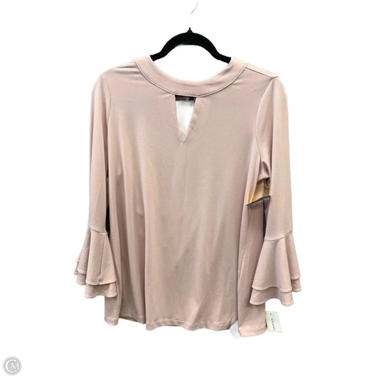 Blouse Long Sleeve By Charter Club In Pink, Size: M