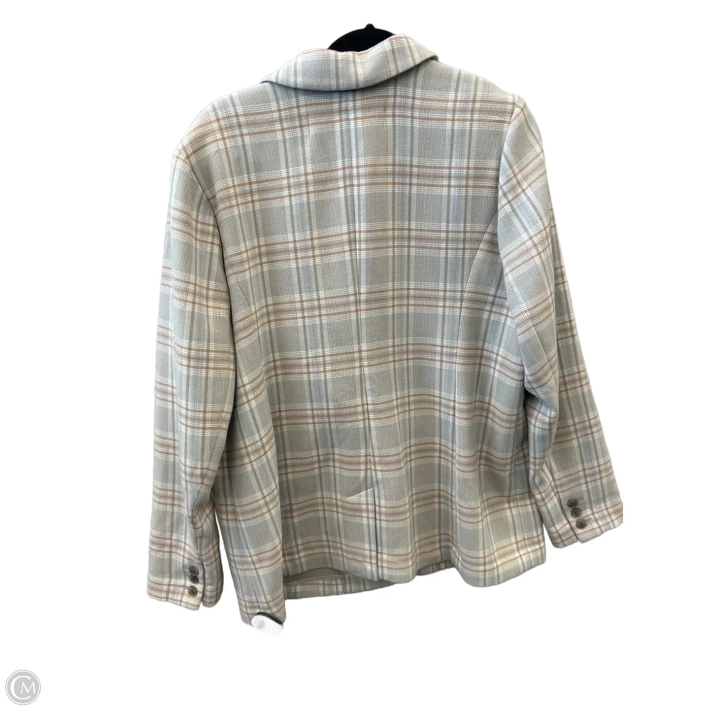 Blazer By Treasure And Bond In Plaid Pattern, Size: Xl