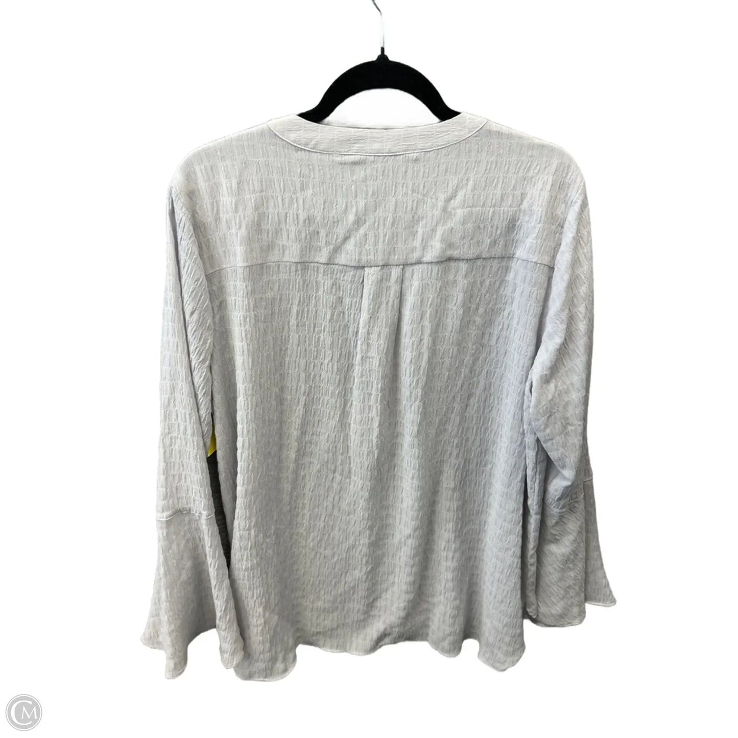 Top Long Sleeve By Simply Vera In Grey, Size: Xl