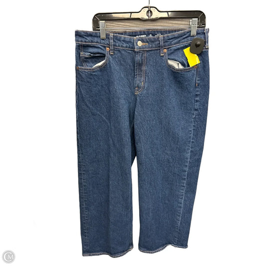 Jeans Wide Leg By Old Navy In Blue Denim, Size: 10p