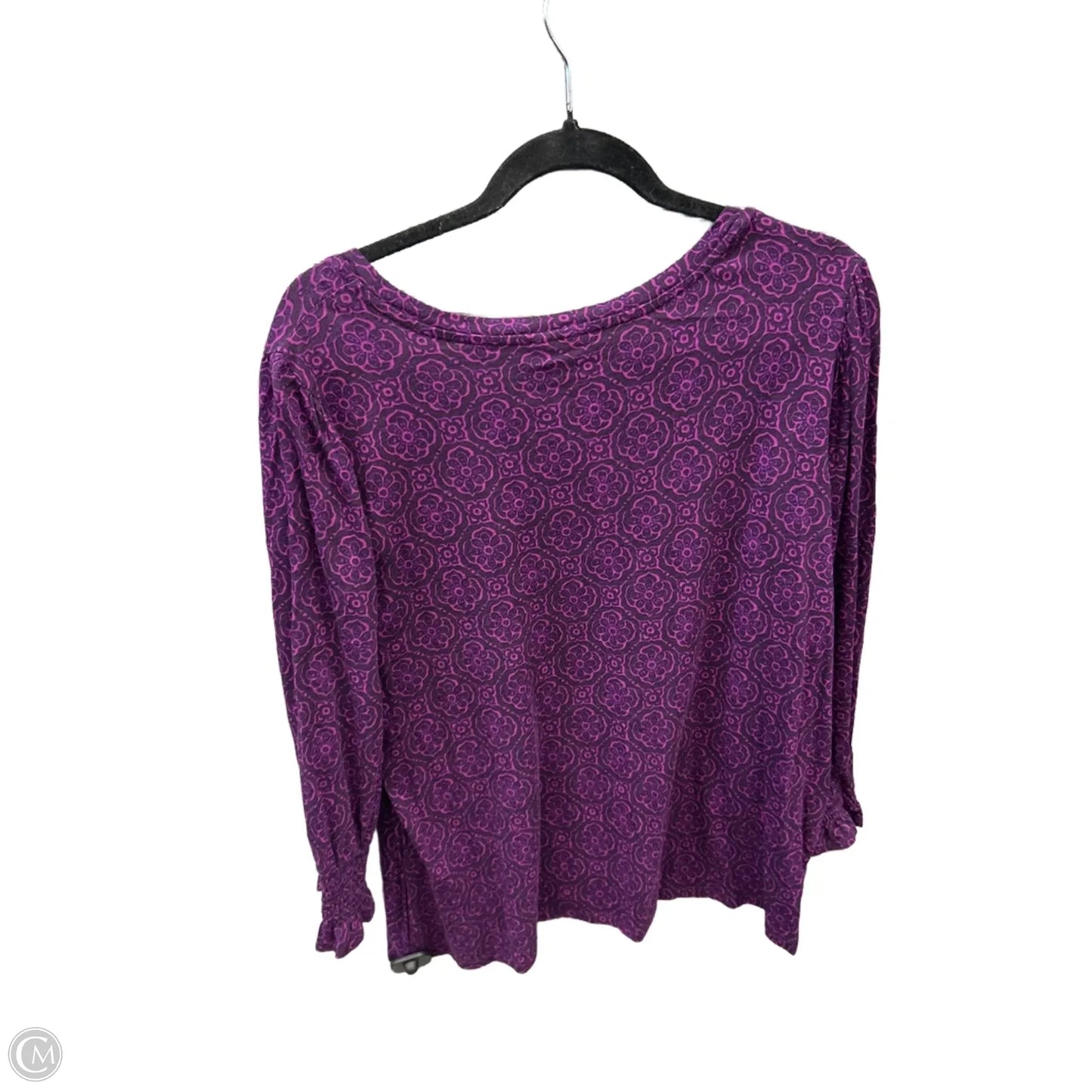 Top Long Sleeve By Cato In Purple, Size: Xl