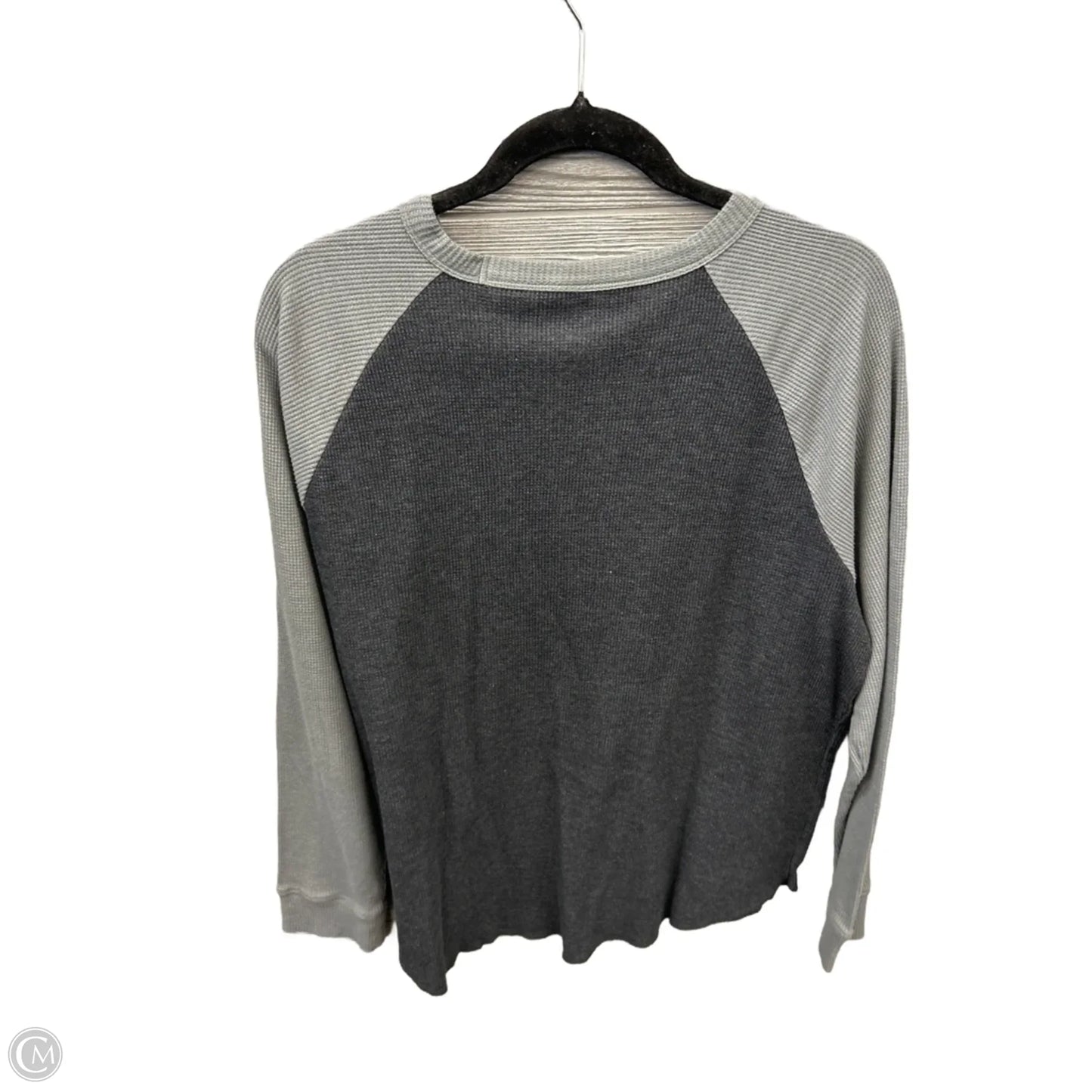 Top Long Sleeve By Sonoma In Grey, Size: Xxl