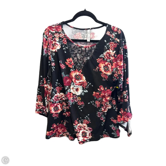 Top Long Sleeve By Perseption Concept In Black, Size: Xl