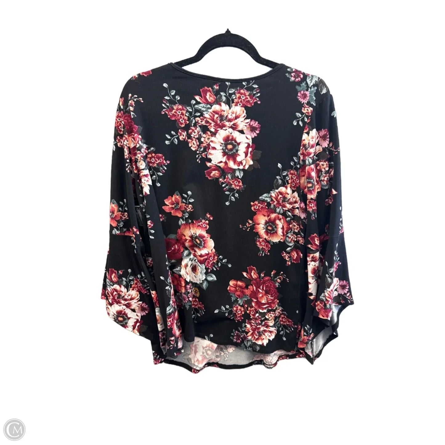 Top Long Sleeve By Perseption Concept In Black, Size: Xl