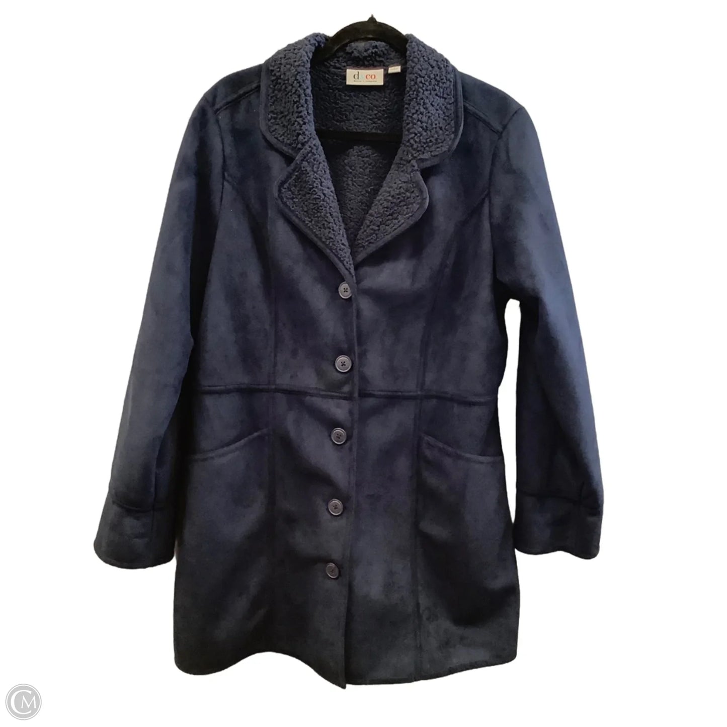 Coat Other By D&co. In Blue, Size: L