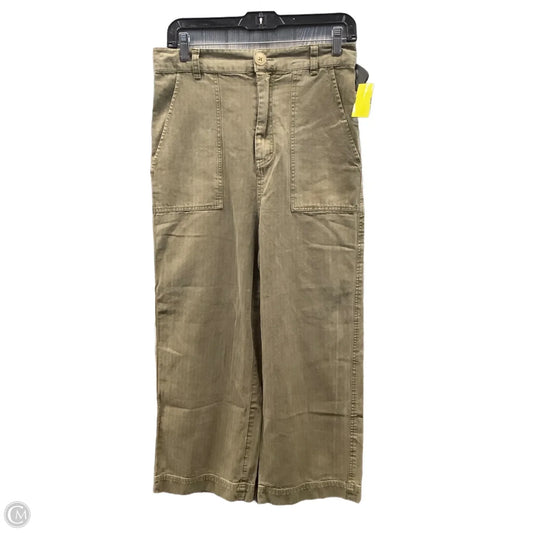 Jeans Wide Leg By Free People In Green, Size: 6