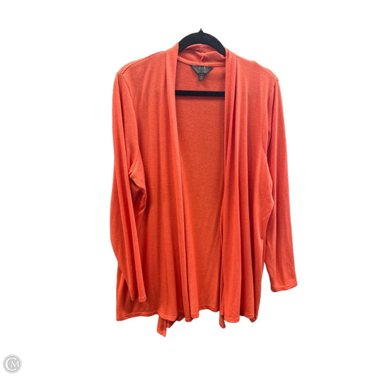 Cardigan By 41 Hawthorn In Orange, Size: 2x