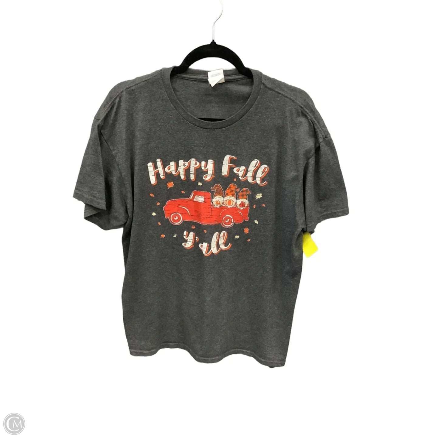 Top Short Sleeve By Clothes Mentor In Grey, Size: L