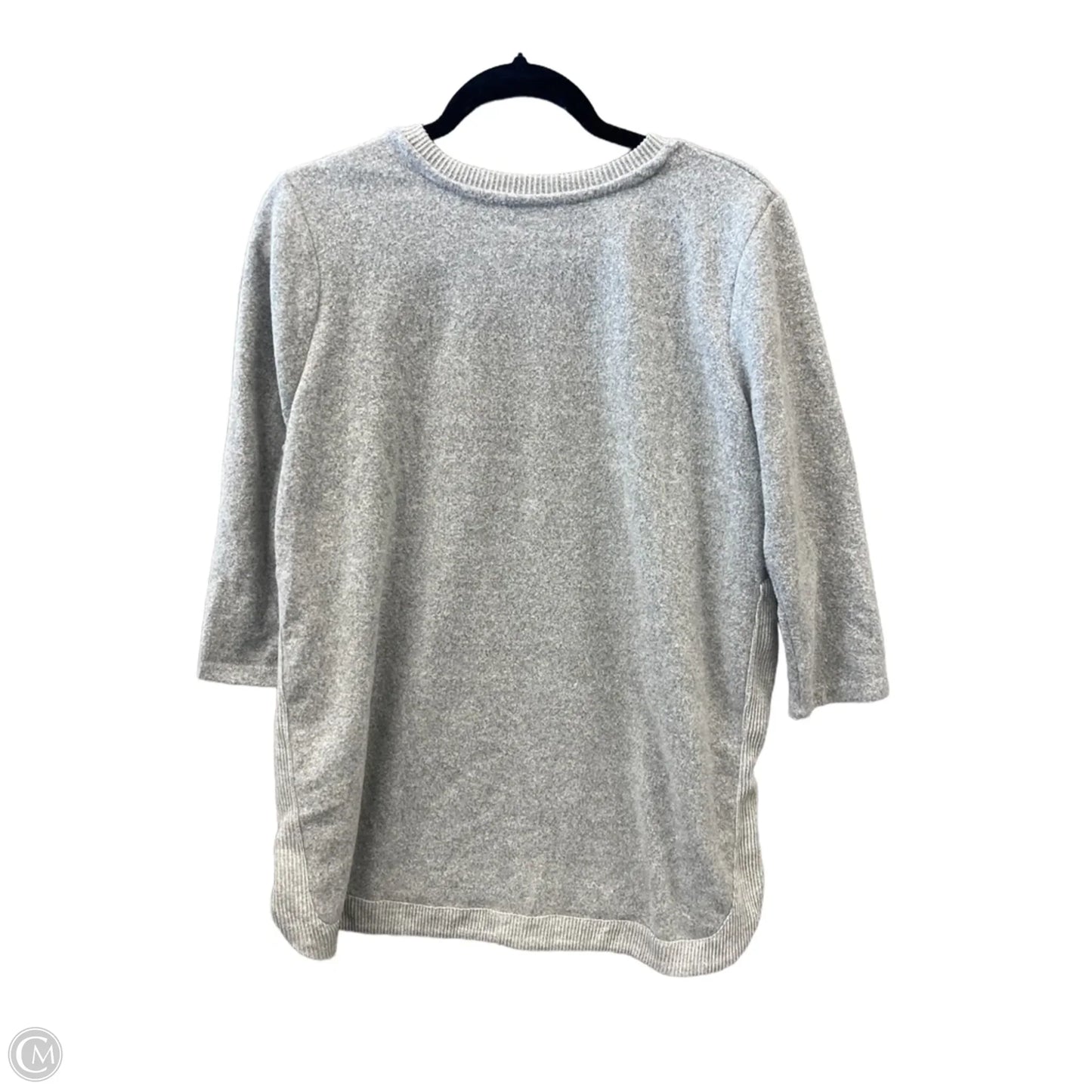 Top Long Sleeve By Clothes Mentor In Grey, Size: 1x