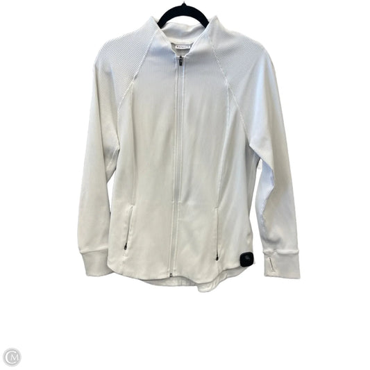 Athletic Top Long Sleeve Collar By Athleta In White, Size: Xl