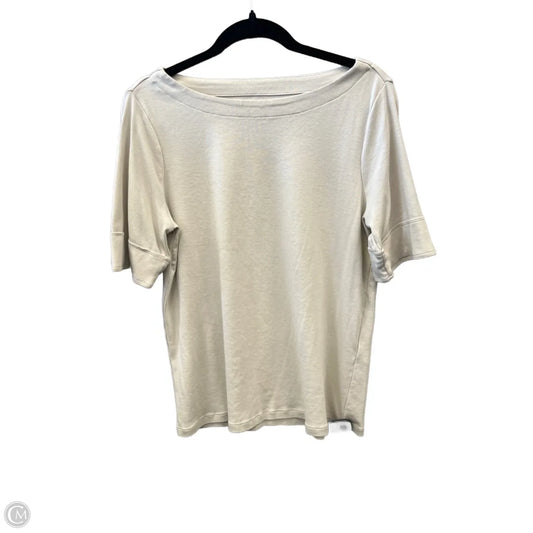Top 3/4 Sleeve Basic By Chicos In Tan, Size: L