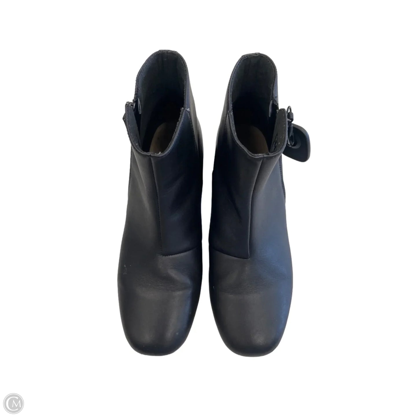 Boots Ankle Heels By Clarks In Black, Size: 9