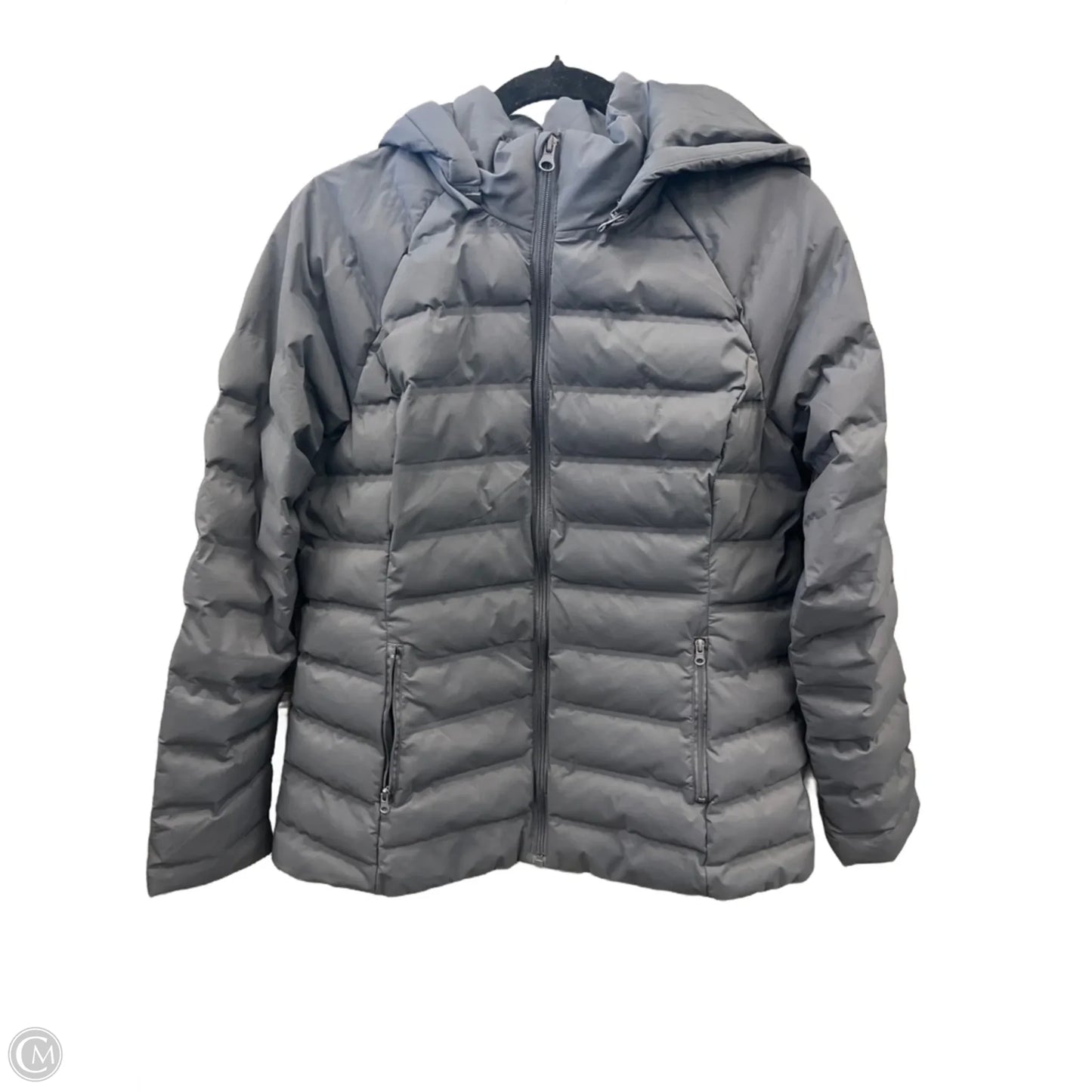 Coat Puffer & Quilted By Time And Tru In Blue, Size: M
