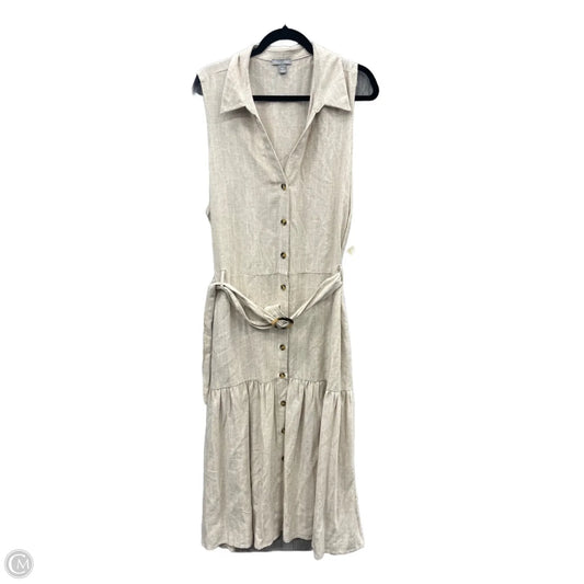 Dress Casual Midi By Falls Creek In Cream, Size: 3x