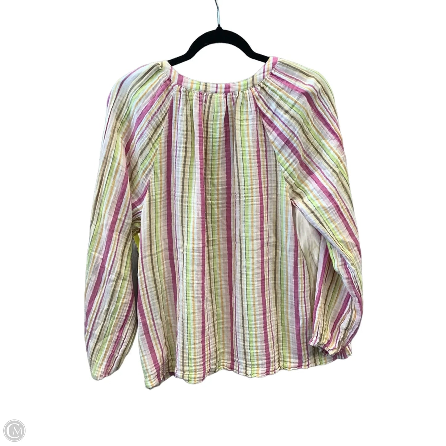 Top Long Sleeve By Old Navy In Striped Pattern, Size: L